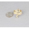 Gold Snake Ring asp Cleopatra toga wrap Serpent Adjustable Medusa
