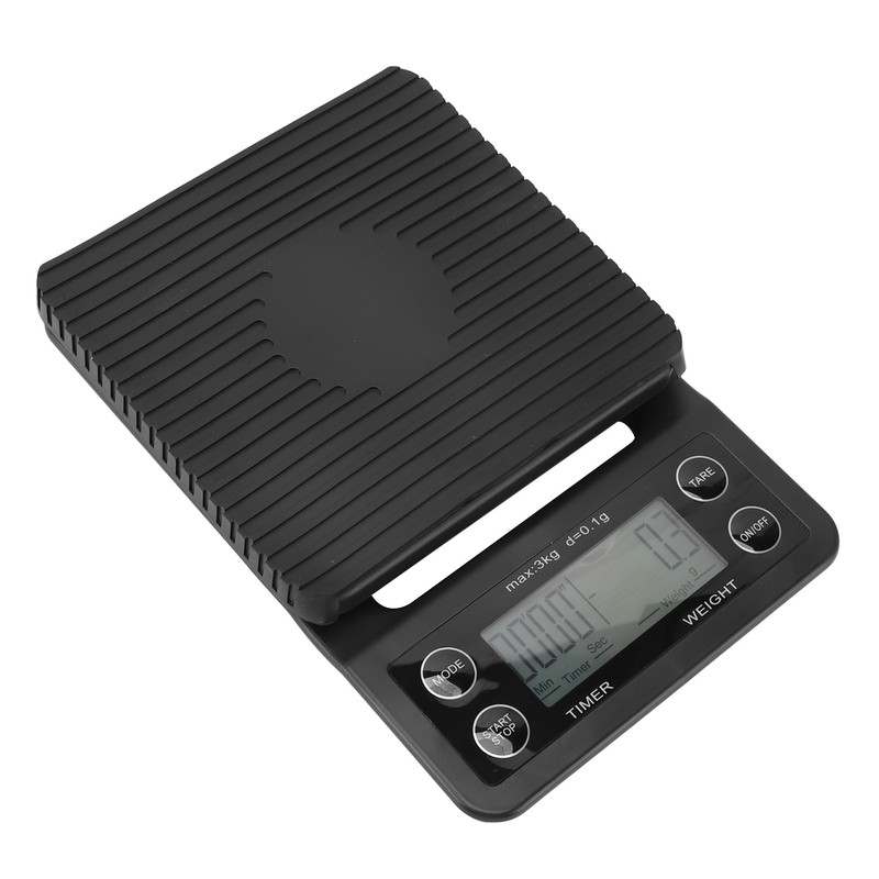 Digital Coffee Scale with Timer Waterproof Silicone Mat High Accuracy