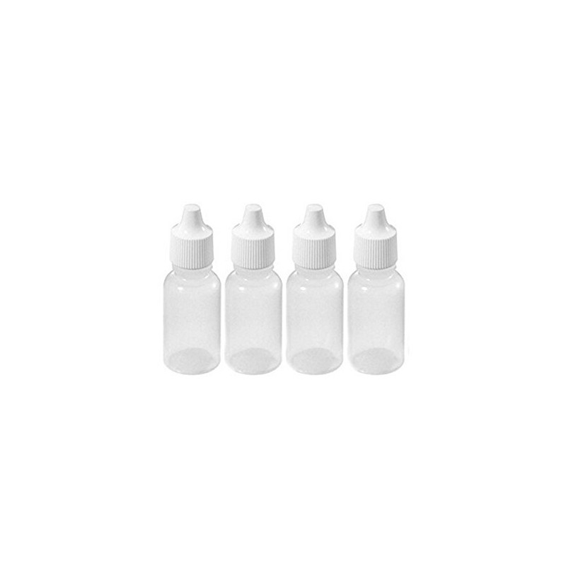 24 PCS Clear Plastic Empty Refillable Dropper Bottle Essential Oil