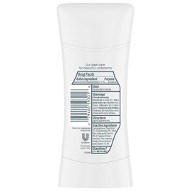 Dove Invisible Advanced Care Deodorant Solid Sticks Clear Finish 2.6 oz (Pack of 2)