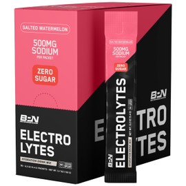 BARE PERFORMANCE NUTRITION BARE PERFORMANCE NUTRITION BPN Electrolytes Go Packs Hydration Drink Mix | Sugar Free Electrolyte Powder | 500mg Sodium per Serving | Naturally Sweetened | Salted Watermelon, 30 Servings