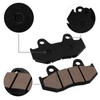 Cyleto Front and Rear Brake Pads for Suzuki AN400 AN