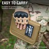 Kosibate Tactical Notebook Padfolio Ring Binders with 45 Sheets,Army Military