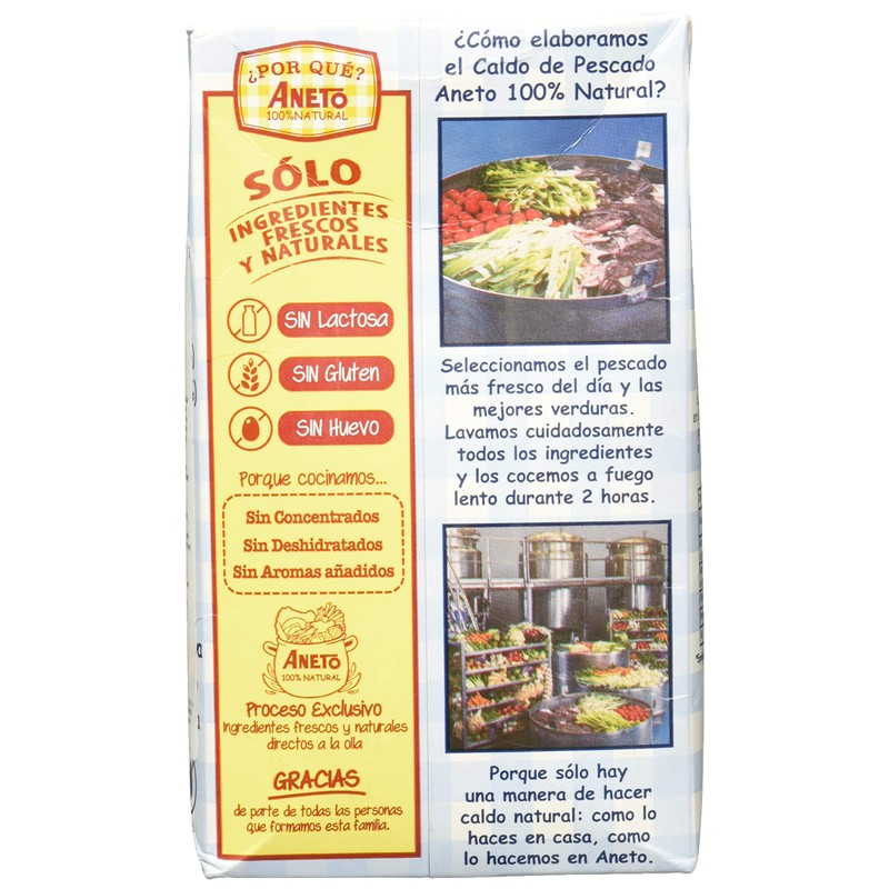 Aneto 100% Natural Fish Broth, 33.83 Ounce (3 Pack)