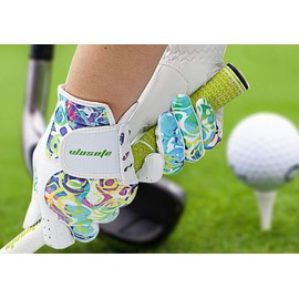 Golf Gloves for Women Ladies Soft Leather Accessories Breathable for Non Slip 1 Pair