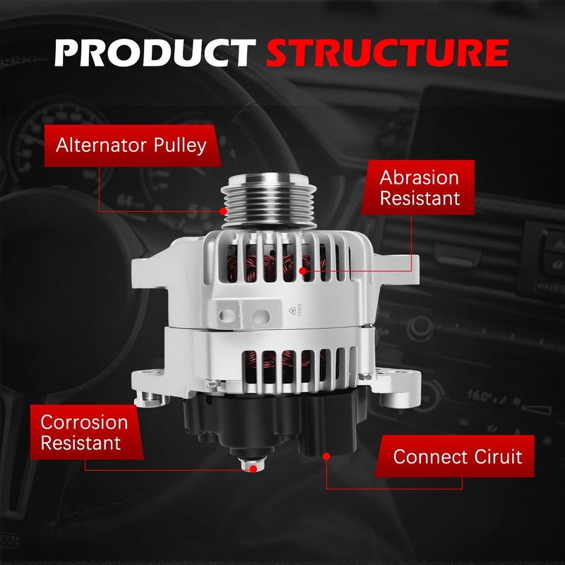 11491 Alternator for Sonata 2010 L4 2.4L, for Sonata 2011-2013