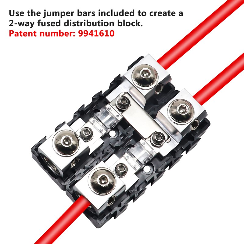 RECOIL MFHA-2 2 Packs Fuseholder 0/2/4 Gauge Modular Inline ANL