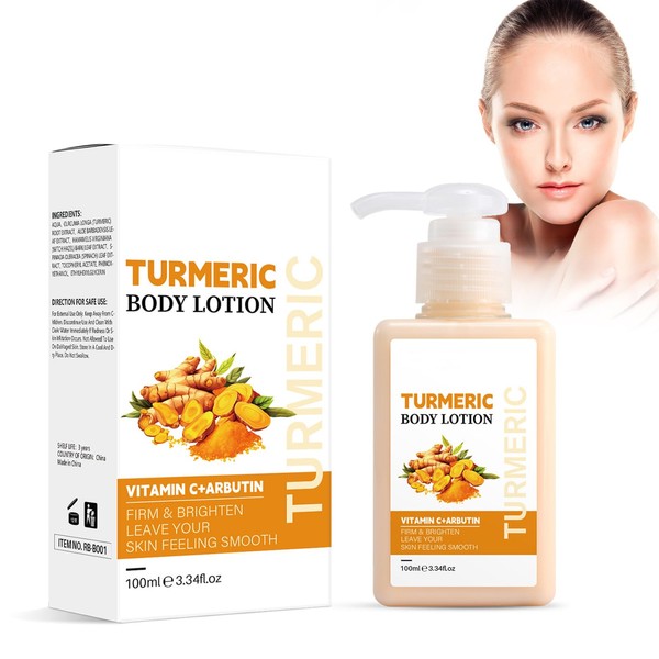 Rostblant Kurkuma-Körperlotion, Vitamin C und Kurkuma-Körperlotion, aufhellende Körperlotion, feuchtigkeitsspendende und