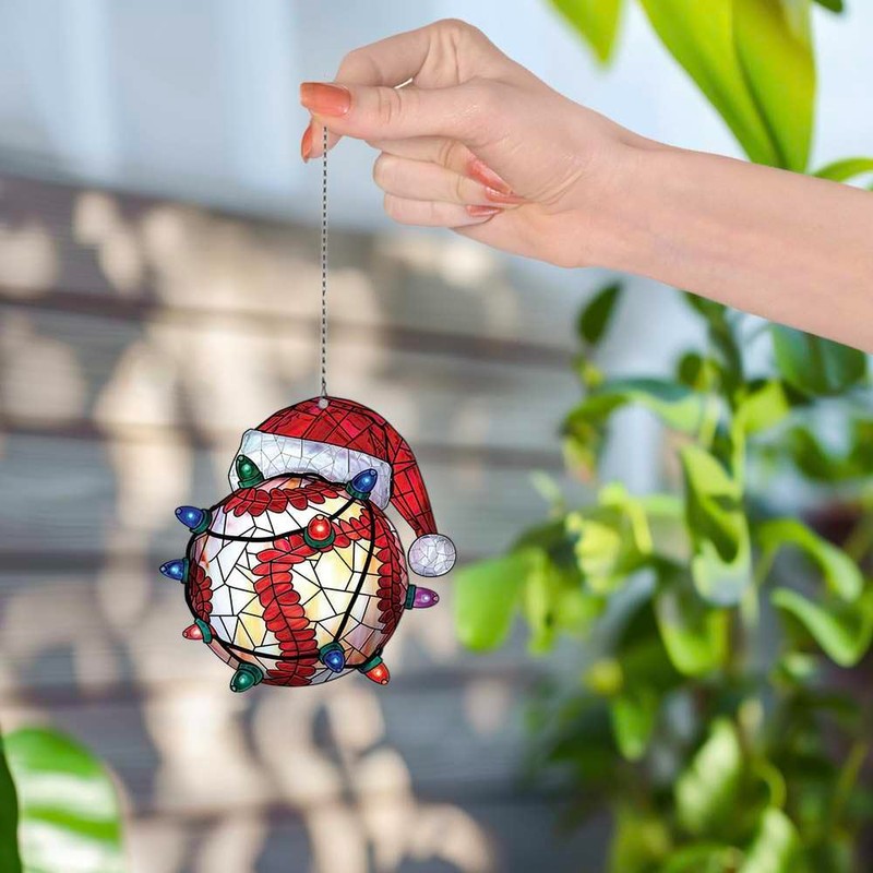 Baseball Ornament, Baseball Decor Christmas Tree, Baseball Lovers Gift, Acrylic
