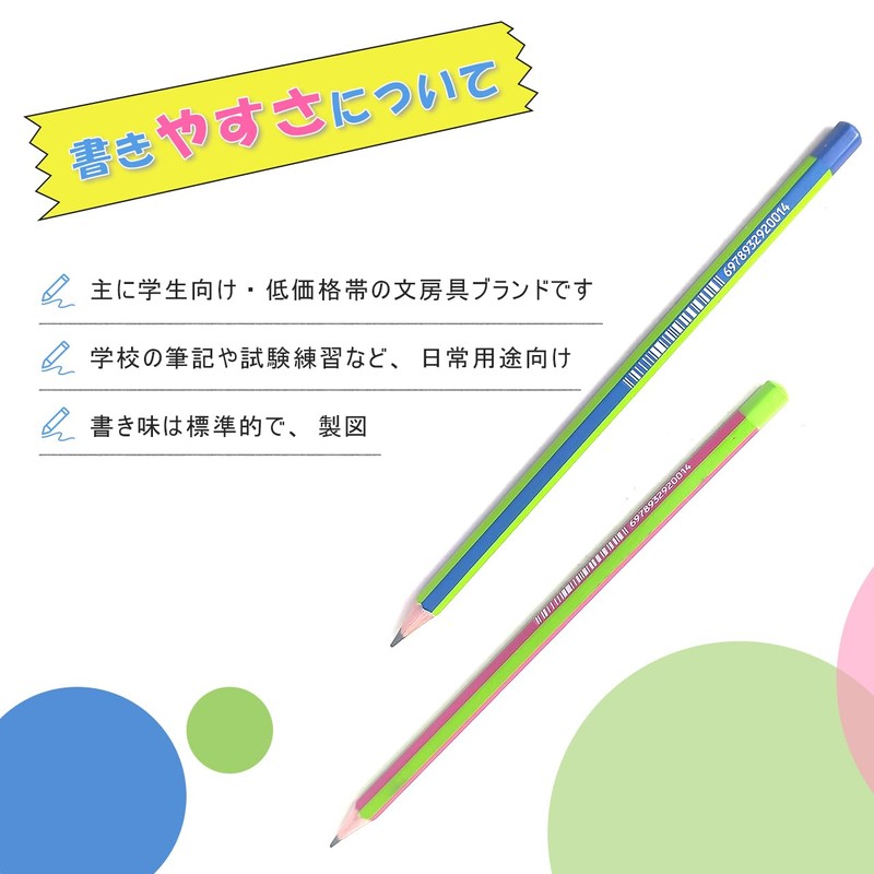 Pencil, Elementary School, Tickle, Hexagonal Shank, Poplar Wood, Colorful Rainbow