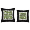 Things Will Get Feta Cube Motivational Funny Cheese Pun Throw