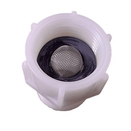 Toilet Fill Valve Filter,7/8 Inch Male Pipe Adapter to 7/8 Female, Has Built in Screen for Straining, Don't install a toilet Fill Valve without one.