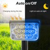 CREPOW Solar Spot Lights Outdoor, Blue Solar Spotlights Landscape Lighting