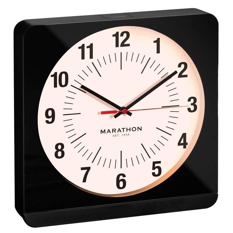 MARATHON Studio Edition Jumbo 12 Inch Analog Wall Clock with