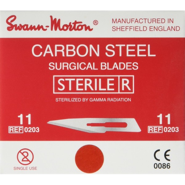 Swann Morton ST10 Box of 100 Sterile blades n ° 10