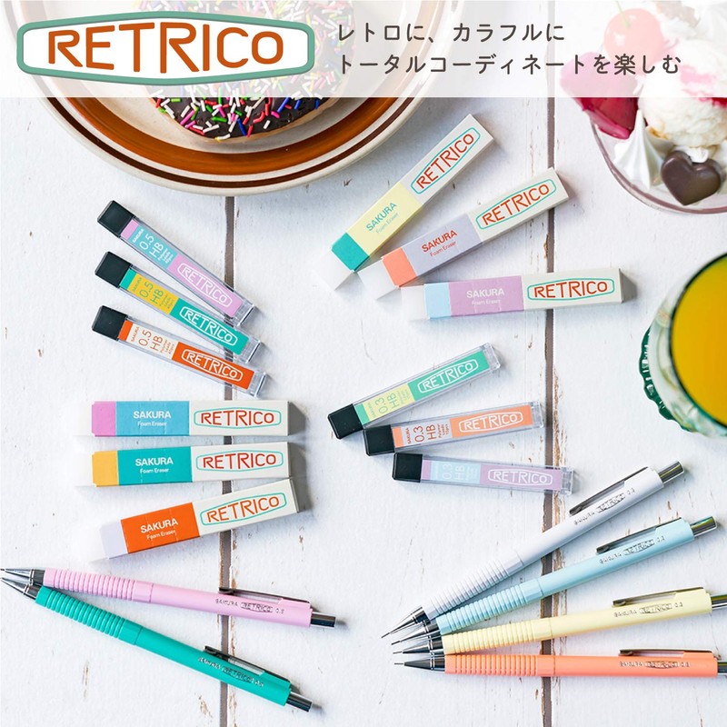 Sakura Crepas Mechanical Pencil, Retorico 0.01 inch (0.3 mm), Cool