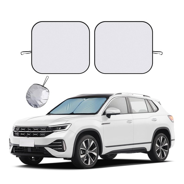 Ziciner 2 PCS Car Windshield Sun Shade, Auto Sun Heat