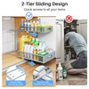 Under Sink Organizer, 2 Pack 2 Tier Pull Out Under