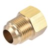 Recogwood Brass Pipe Fitting, 5/8 SAE Male Thread, 1/2 SAE