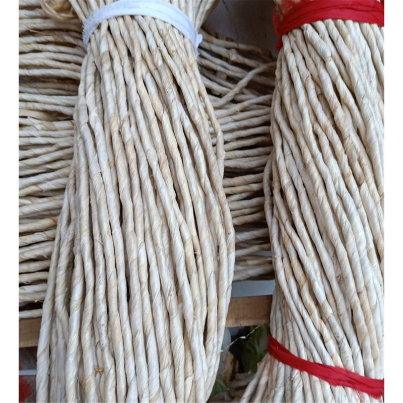 UXOWOXU 20 Yards 6.8MM Natural Real Corn Husks Rope for