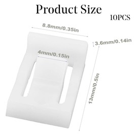 10Pieces 90 Degree Angle Restriction Hinge Clip for Soft Close Cabinet Door Hinges Kitchen Cabinet Angle Reduction Clip Door Restraints Clip Plastic 8.8x3.6x13mm