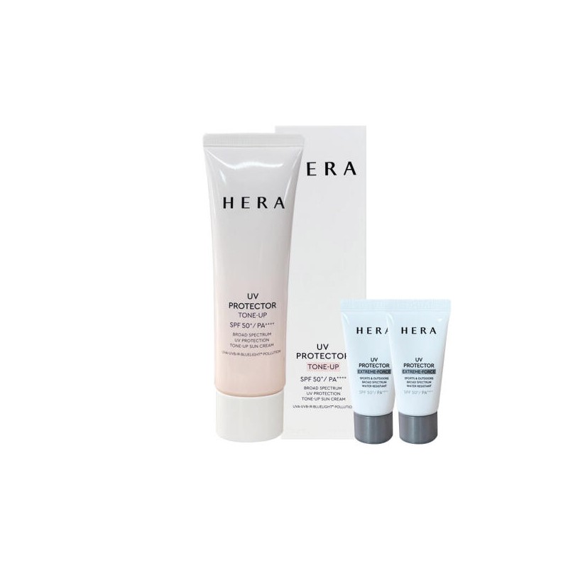 Hera 헤라 UV프로텍터 톤업 선크림 50ml+헤라 익스트림 레포츠 15mlx2개 Hera