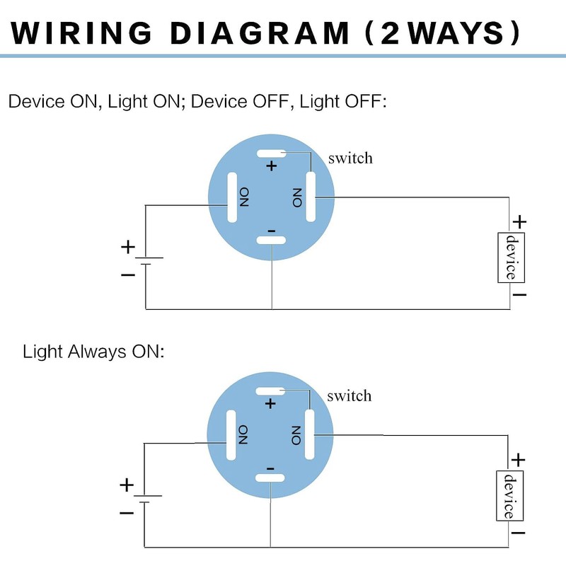 Gebildet 4pcs IP65 Waterproof Push Button 12mm 3A 12-24V with