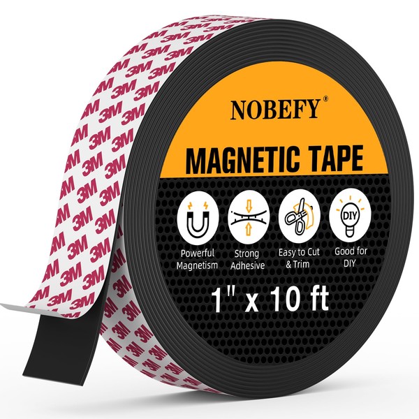 NOBEFY Magnetic Tape, 1 Roll 10 Feet x1 in Magnetic