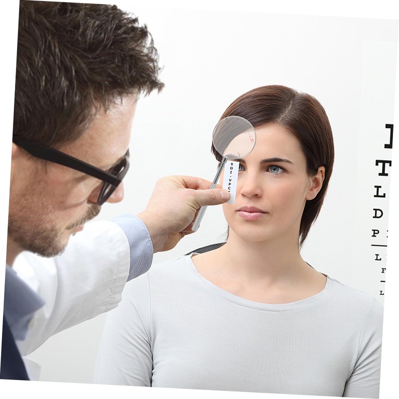 CLISPEED 2Pcs Cross Cylinder Lens Tool Set Round Optical Diopters