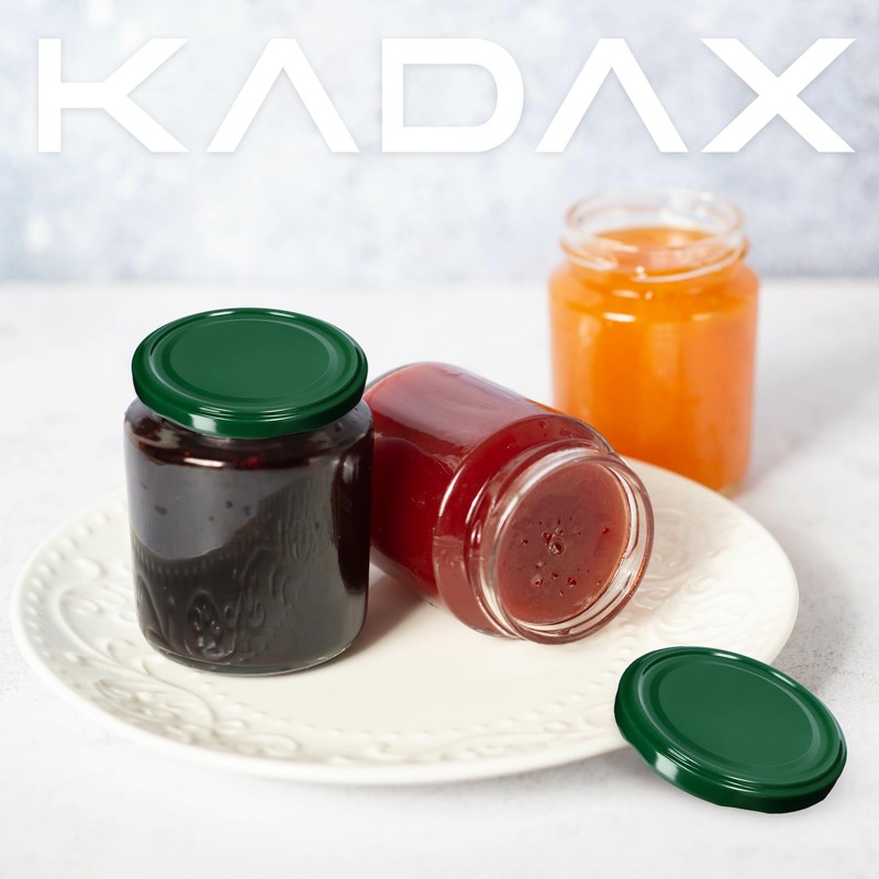 KADAX Screw Cap for Jars, Twist Off Metal Lids fi