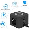 FDTEK Socket Cube with Inductive Charging Function with 2 USB-C