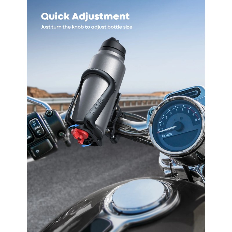 Lamicall BCSW01 Waterproof Plastic Bike Water Bottle Holder Non-slip Rubber