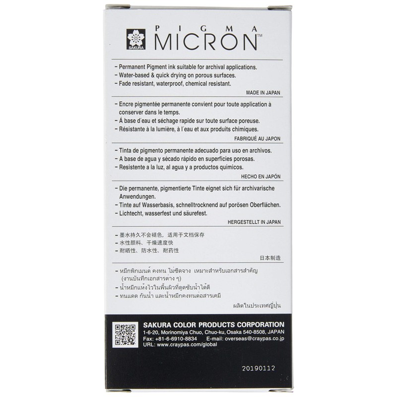 Sakura Micron Drawing Pen, 01, Black