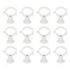QUARKZMAN Pack of 12 PVC Pipe Clamps with Base, Suitable