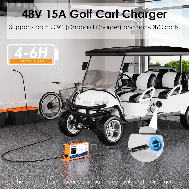 WAVLINK Golf Cart Charger, GS950C - 48V 15A Max, 810W