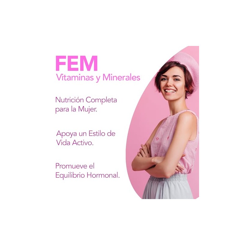 Fem Multivit Natgel Multivitaminico Mujer Omega Suplemento Integral Mujeres Apoyo