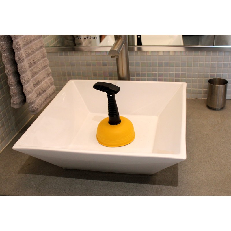 Mini Sink Plunger for Kitchen, Bathroom, and Shower Drains -