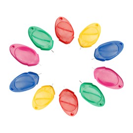 Rumyve10PCS Plastic Thread Cycle,Sewing Needle Threader,Oval Plastic Needle Threader Hand Sewing Tool,Simple Threading Machine Needle Threader Thumb Shape Sewing Clothes