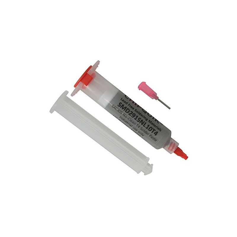 No Clean Lead Free Solder Paste 10cc Syringe 35 g