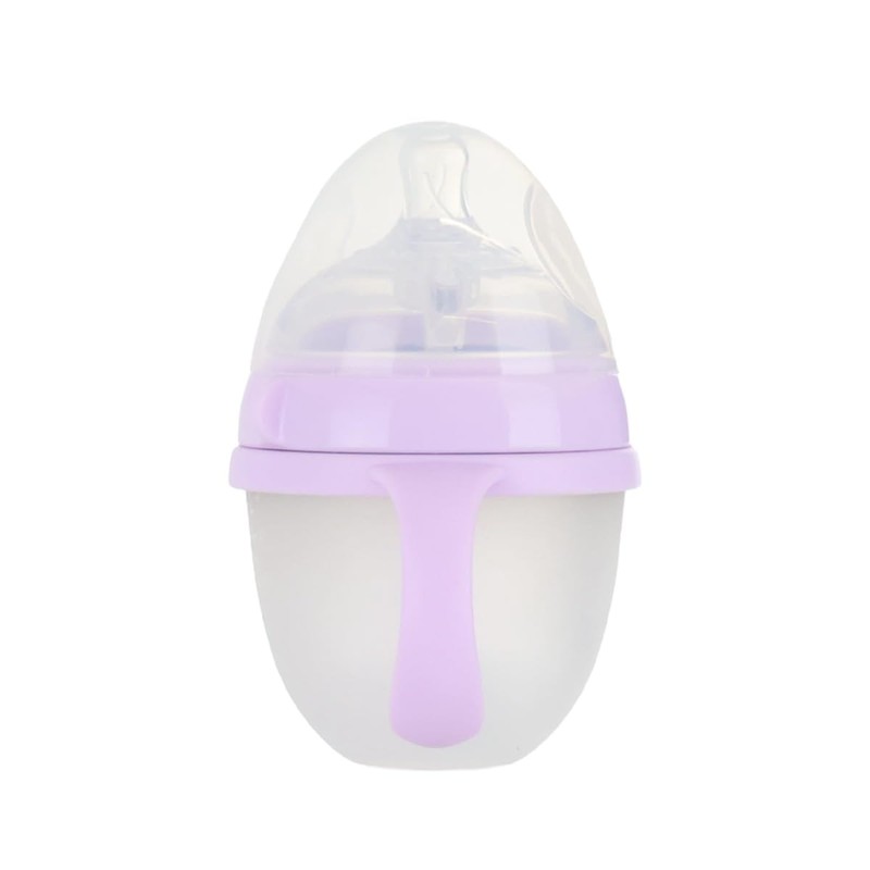 Biberon de Flujo Lento para Bebé, Silicona, Antiderrame, Reduce Cólicos