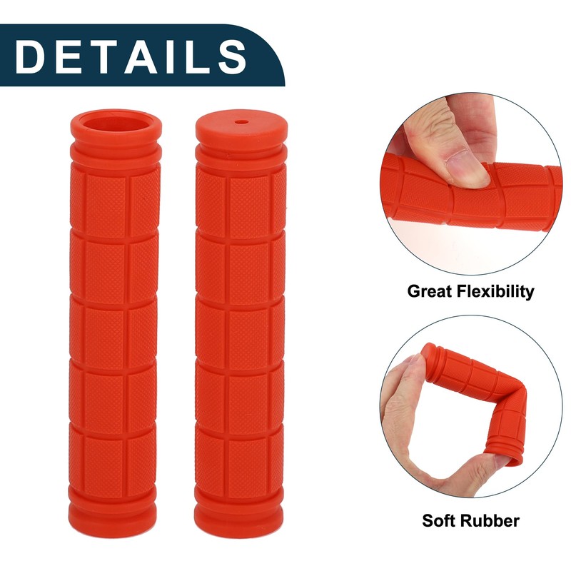 TUCKBOLD Bike Handlebar Grips Covers 120mm Long Soft | Bicycle