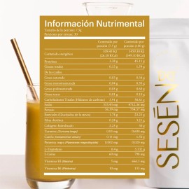 Sesen Golden Milk Peptidos De Colágeno Hidrolizado Vit B Sfn Sabor Leche Dorada