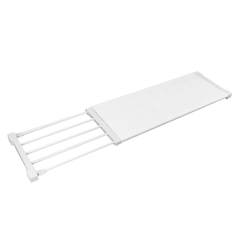 Tension Shelf Adjustable Closet Divider 24cm Width Storage Rack for