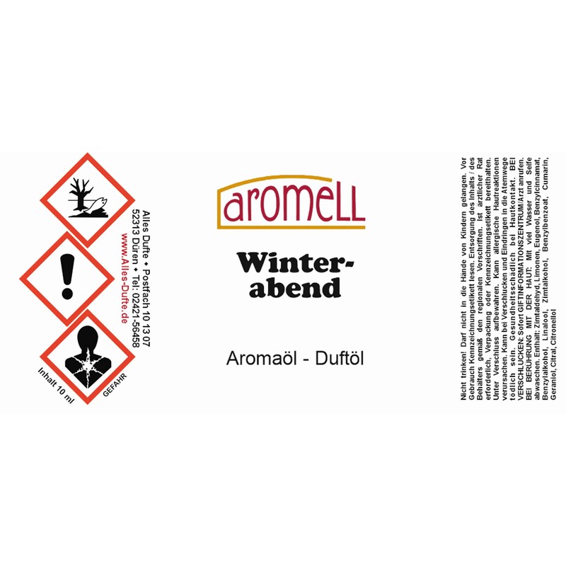 Winter Evening Aroma Oil 10 ml