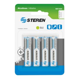 STEREN Pila Alcalina DE 1.5 Volts Tamano AA