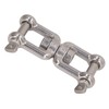 304 Stainless Steel Double Jaw Shackle Rustproof Universal Jaw Anchor
