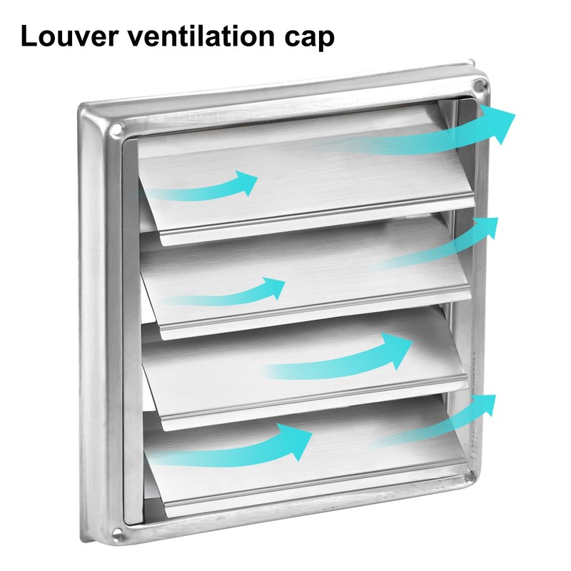 Pinsheng Stainless Steel Ventilation Grille with Check Flap, Weather Protection
