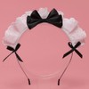 Girls Lolita Headband Lace Bow Hair Band Maid Anime Cosplay