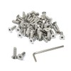 iexcell 50 Pcs 1/4-20 x 3/4" Stainless Steel 304 Hex