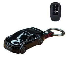 Neueins Key Cover, Honda Civic Smart Key Case, Key Case, Smart Key Cover, Key Holder, Car Shape Key Case, Black